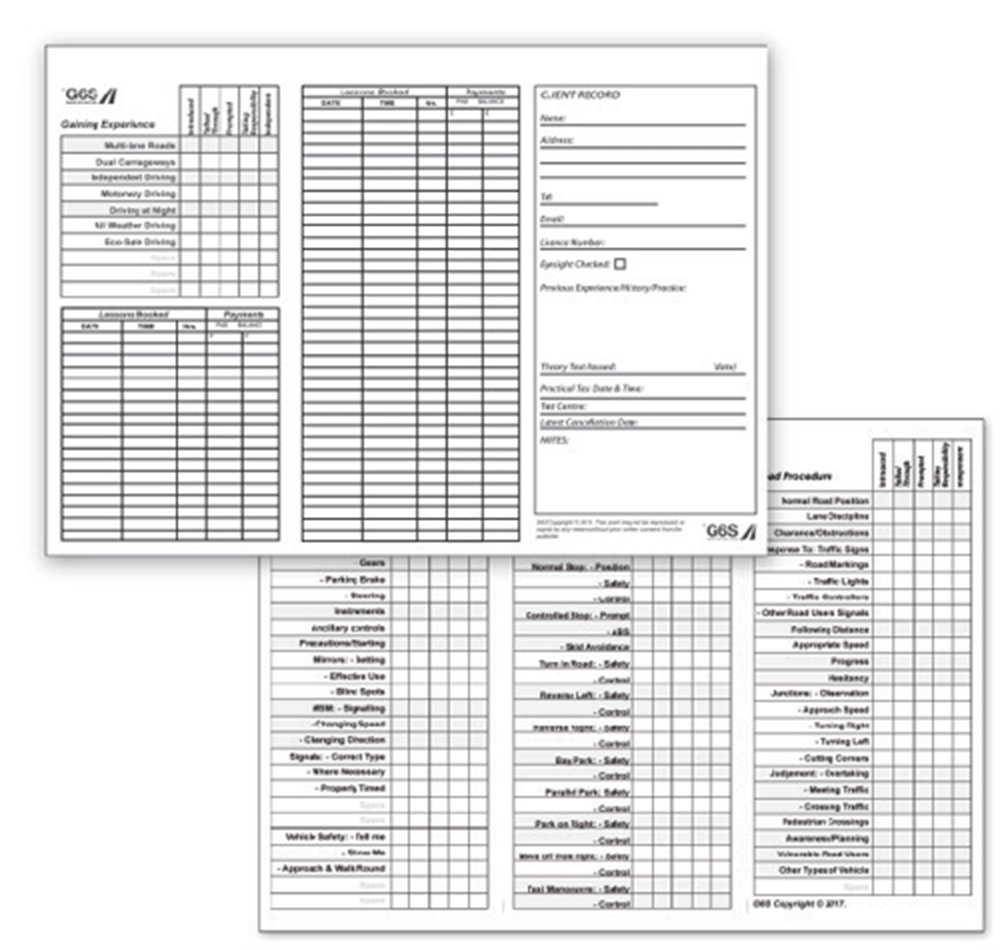 Grade six supplies instructor record cards